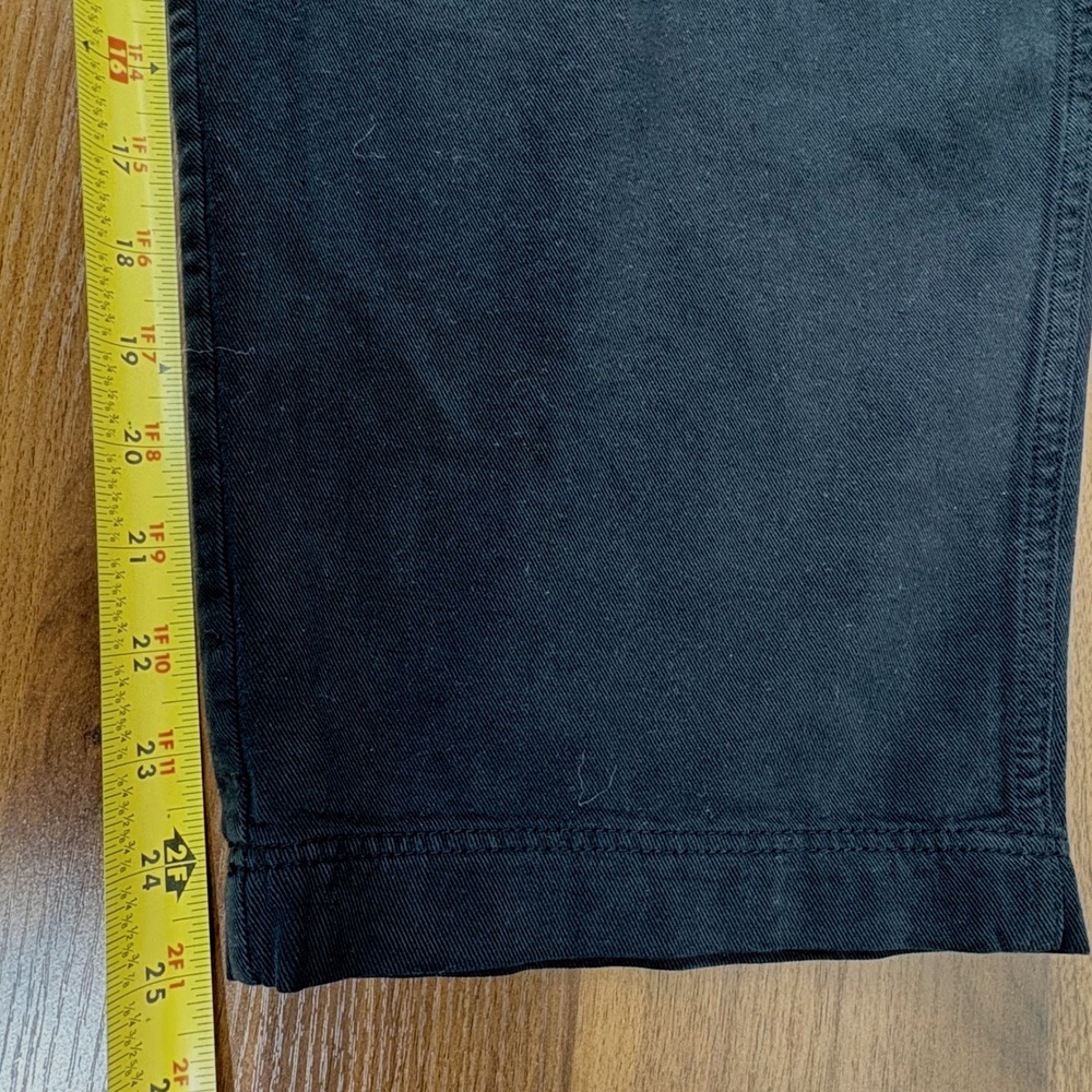 COS Black Wide Leg Cropped Pants Elastic Waist Lagenlook Lyocell Cotton‎ Size L - Picture 11 of 13